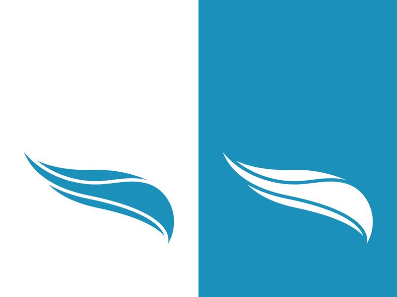 Wave beach vector illustration design logo