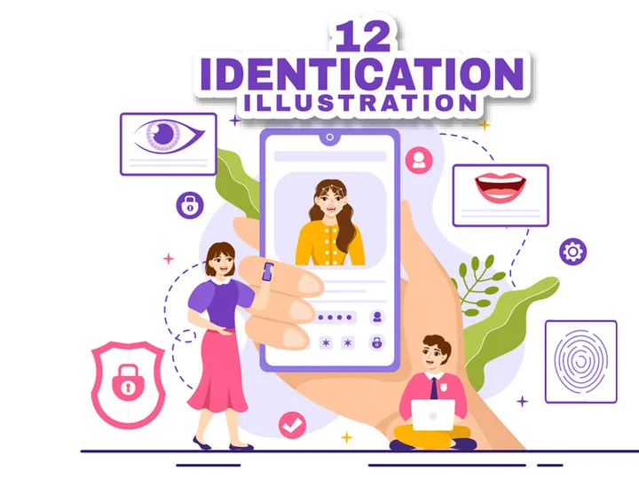 12 Identification Card Illustration