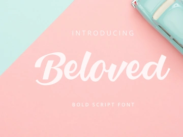 Beloved Script Font preview picture