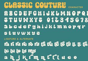 Classic Couture - Retro Font