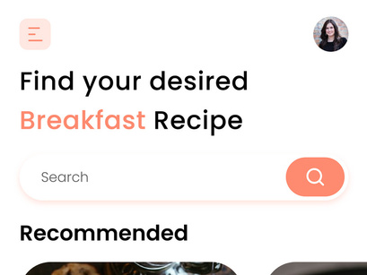 Breakfast Recipes App UI
