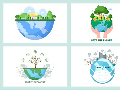 22 Save Our Planet Earth Illustration