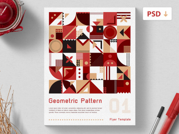 Free Flyer Template - Geometric Pattern preview picture