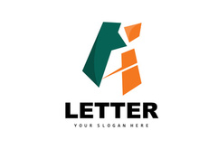A Letter Logo, Letter Logotype Vector