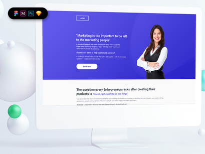 Growth Course Landing Page Template