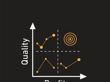 quadrant concept  diagram  logo illustration preview picture