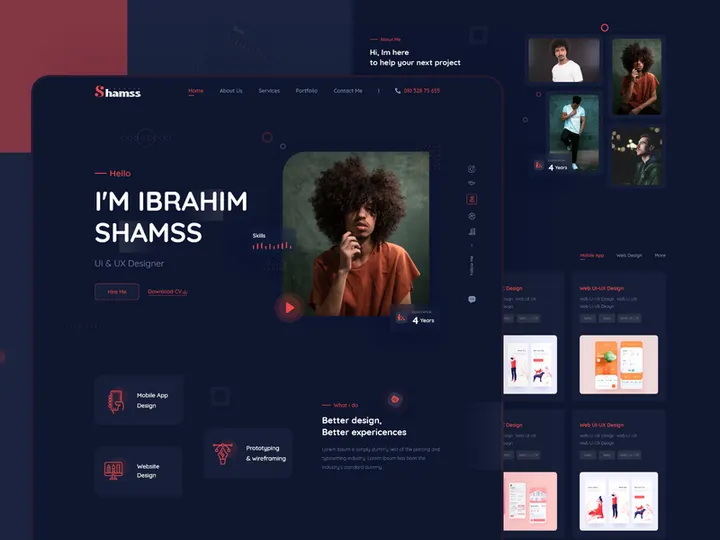 Shamss - Personal Portfolio Website preview picture