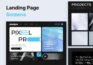 PixelPro | Digital Agency Landing Page UI Kit