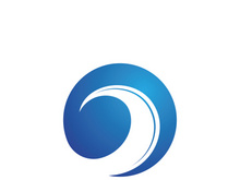 Sea wave logo ocean storm tide waves wavy river vector image