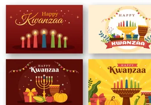 11 Happy Kwanzaa Holiday African Illustration