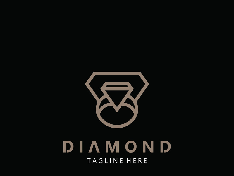 Jewelry Logo Template Design, diamond shop, accessories fashion Design, simple icon
