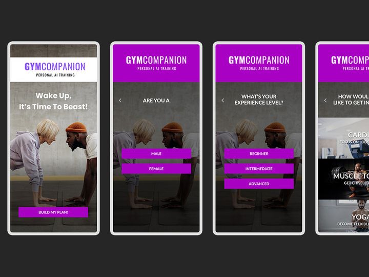 Gymcompanion – Fitness App UI-Kit