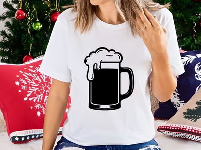 Beer Mug Overflowing with Foam