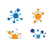 Molecule symbol logo template vector illustration design