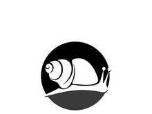 snail animal logo and symbol template