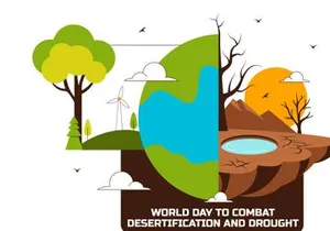 10 Combat Desertification and Drought Illustration