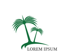 Date tree icon vector illustration logo template