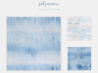 Watercolor Seamless Textures - Blue Pack