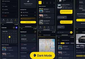 RentQu Seller - Car Rental Seller UI Kit App