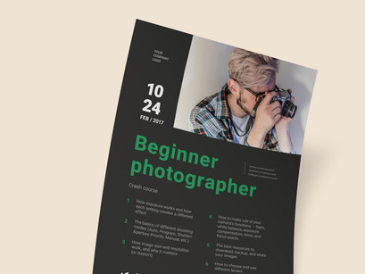 Beginner Photographer Poster