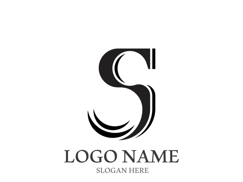 Business corporate S letter logo design vector