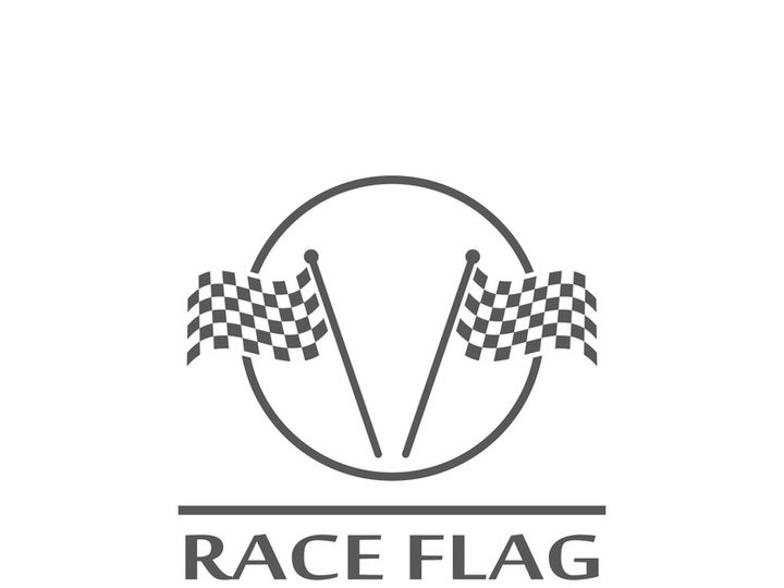 Race flag logo