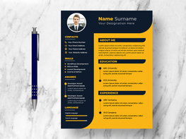 Modern Resume CV Template Ver-4 preview picture