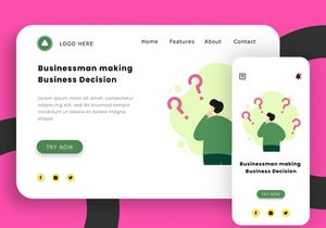 A Man Making Business Decision