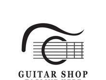 Guitar logo design icon and symbol vector inspiration