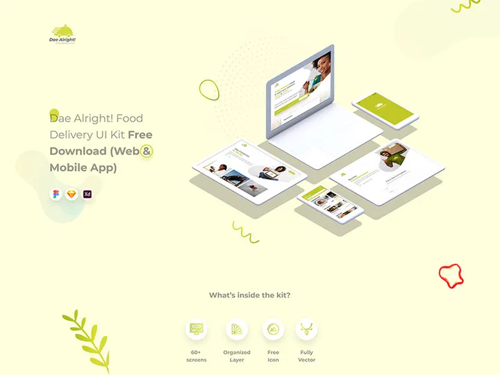 Free Stylish Restaurant UI Kit