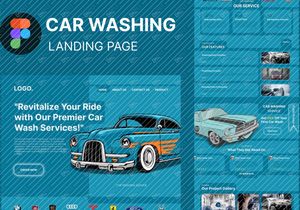 car washing landing page