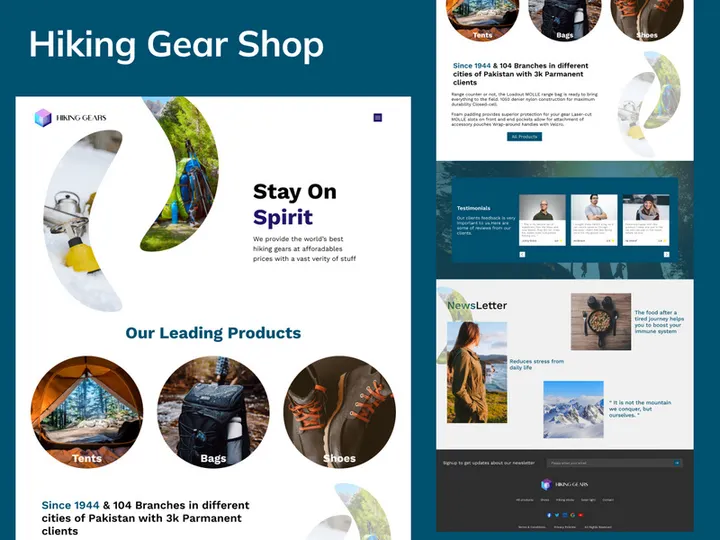 Hiking product redesign