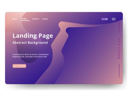 Asbtract background Landing page template vol 4