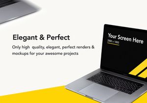 Free Macbook Set Mockup