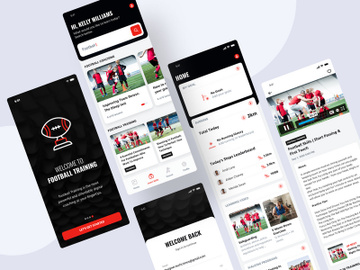 Football Coaching App UI Kit preview picture