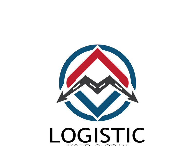 logistics logo icon illustration vector design  distribution symbol  delivery of goods  economy  finance