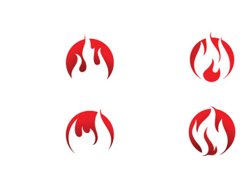 Fire Flame Logo design vector template preview picture