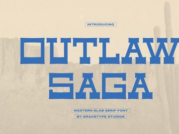 Outlaw Saga | Western Slab Serif preview picture