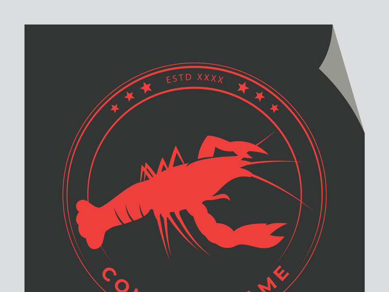 Vintage lobster logo