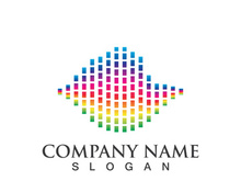 Sound waves vector illustration design templateSound waves vector illustration design template