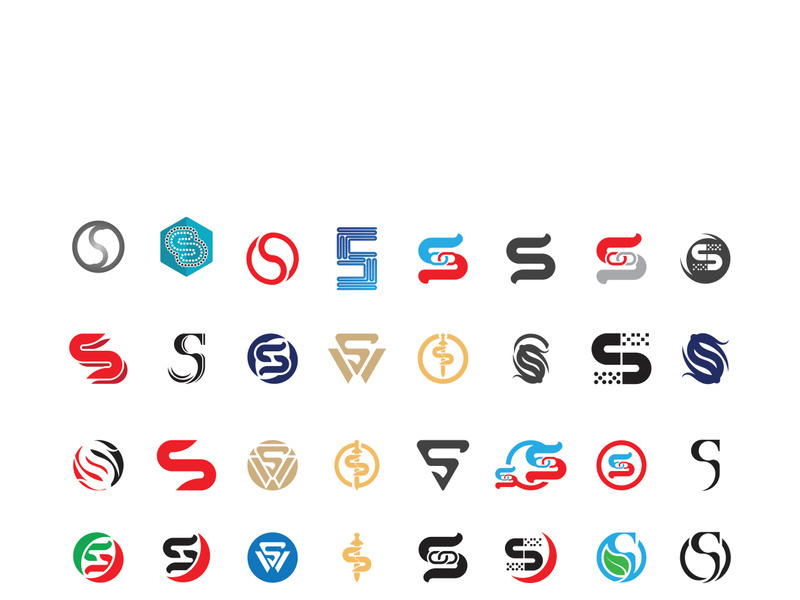 Business corporate S letter logo design vector