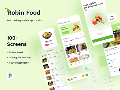 Robin Food - Food Delivery Mobile UI Kits