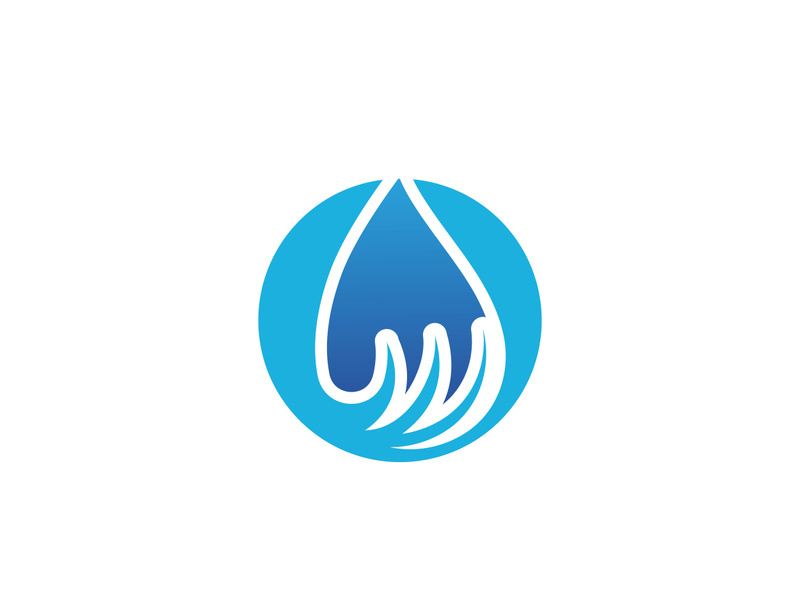 Water drop Logo Template vector