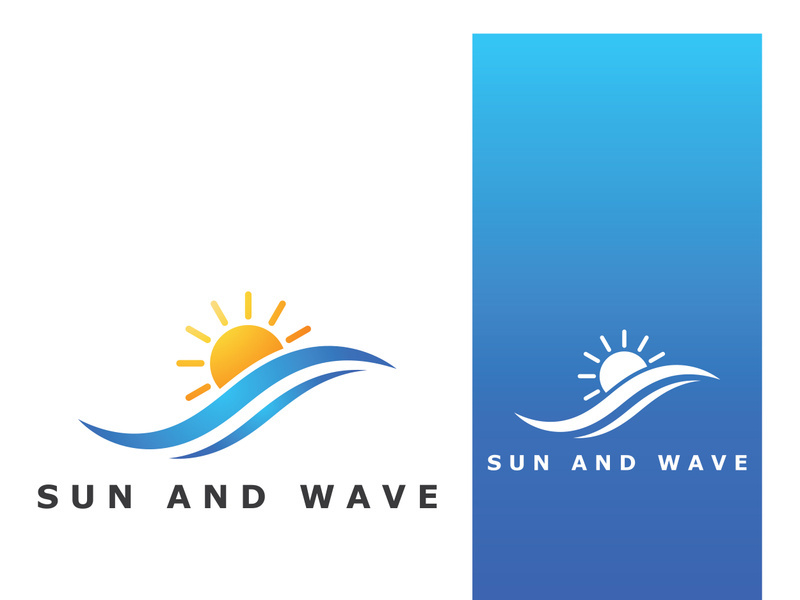 Creative and unique sun logo design.