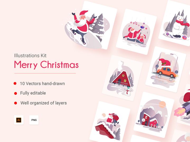 Merry Christmas Vectors