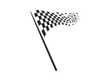 Race flag design illustration