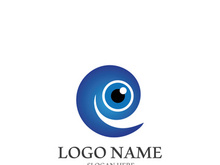 Branding identity corporate eye care vector logo design