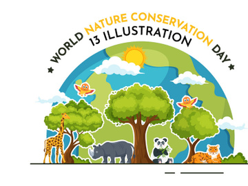 13 World Nature Conservation Day Illustration preview picture