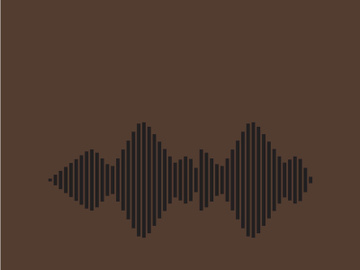 Sound waves logo background modern music vector image preview picture