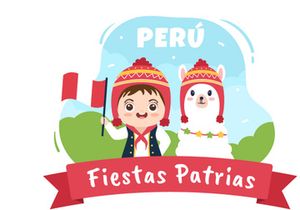 15 Fiestas Patrias Peru Illustration